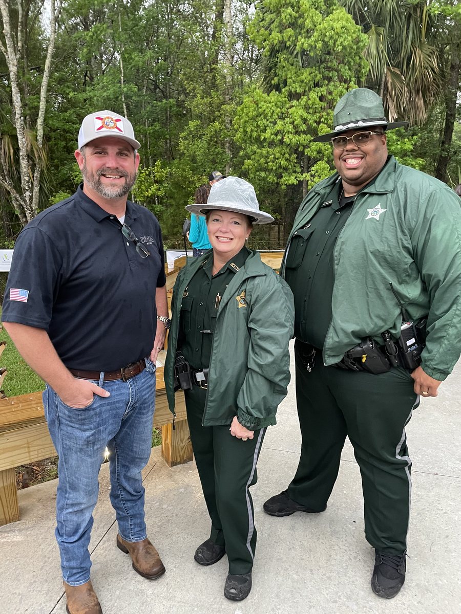 Brian Hawkins with law enforcement officers