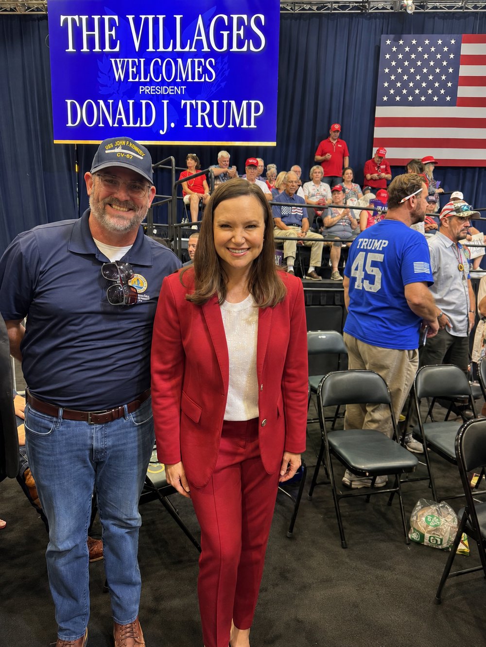 Brian Hawkins at a conservative rally